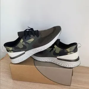 Nike | Shoes | Nike Odyssey React 2 Flyknit Green Camo Men  display picture 3